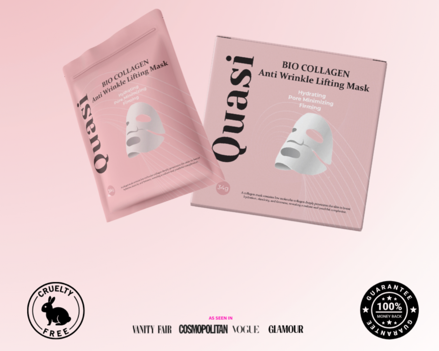 Mascarilla de biocolágeno