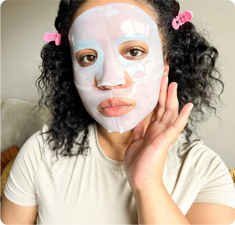 Selfie com glow após o uso